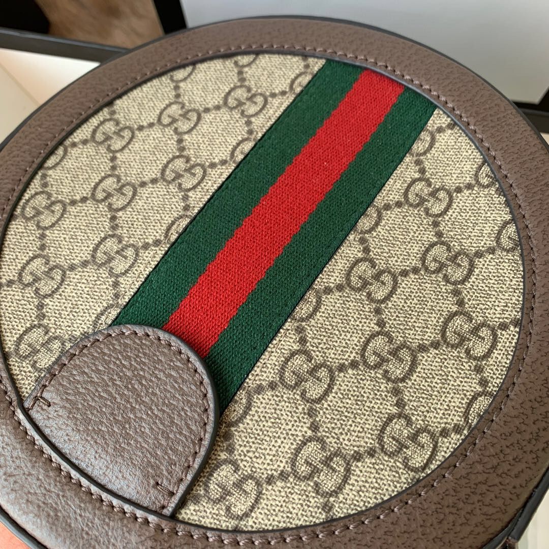 Gucci Ophidia系列圆形迷你肩背包 550618 96I3B 8745