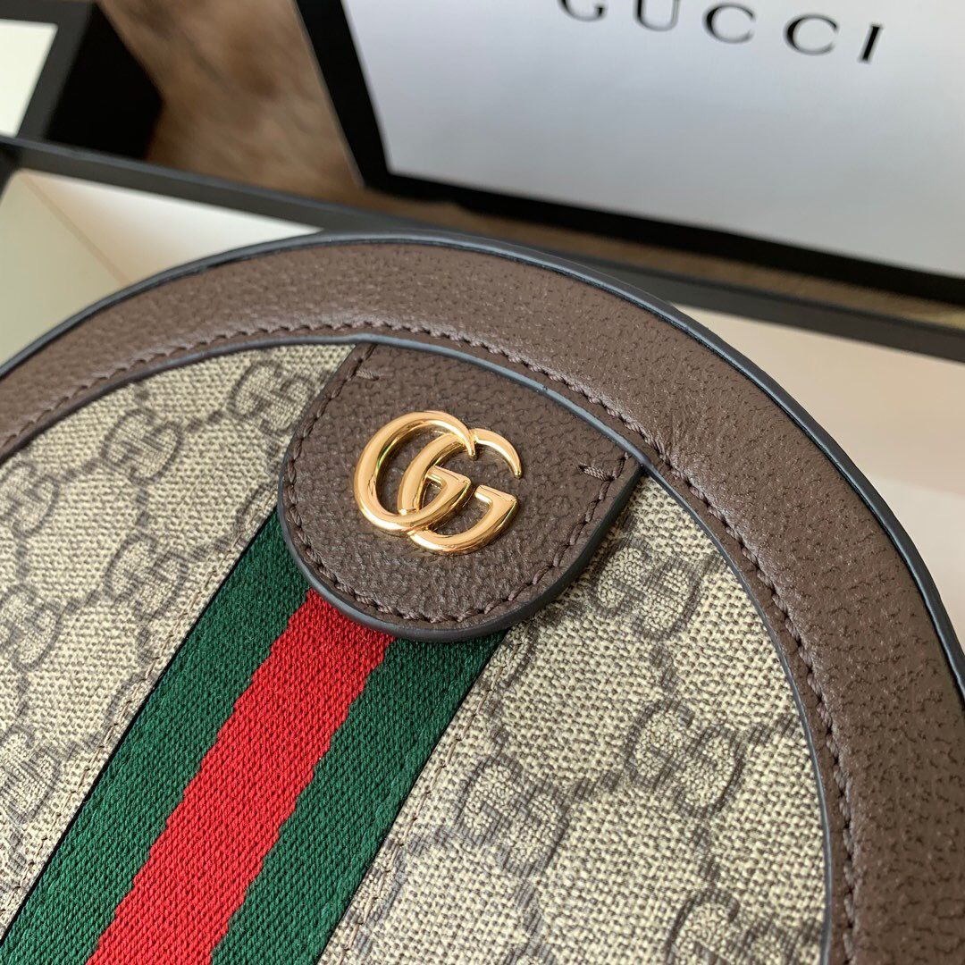 Gucci Ophidia系列圆形迷你肩背包 550618 96I3B 8745