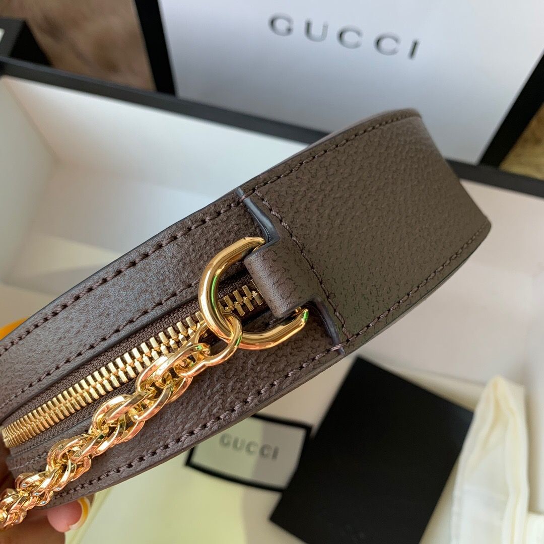 Gucci Ophidia系列圆形迷你肩背包 550618 96I3B 8745