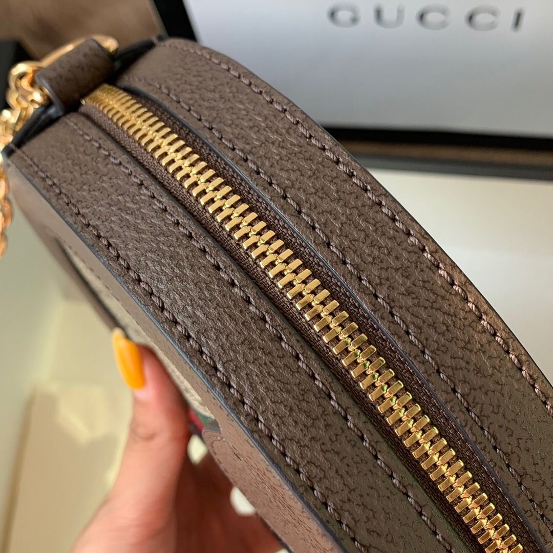 Gucci Ophidia系列圆形迷你肩背包 550618 96I3B 8745