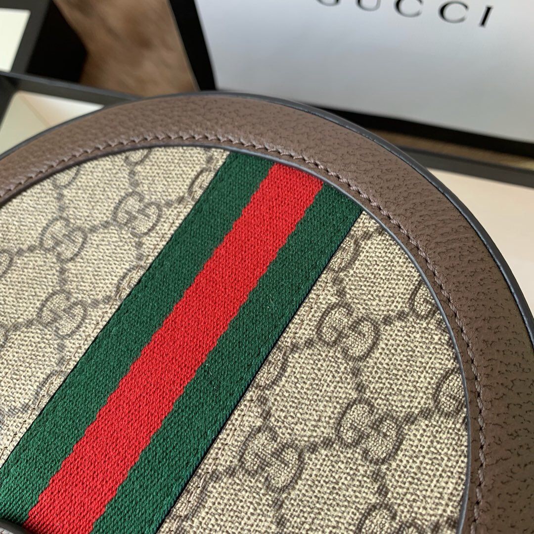 Gucci Ophidia系列圆形迷你肩背包 550618 96I3B 8745