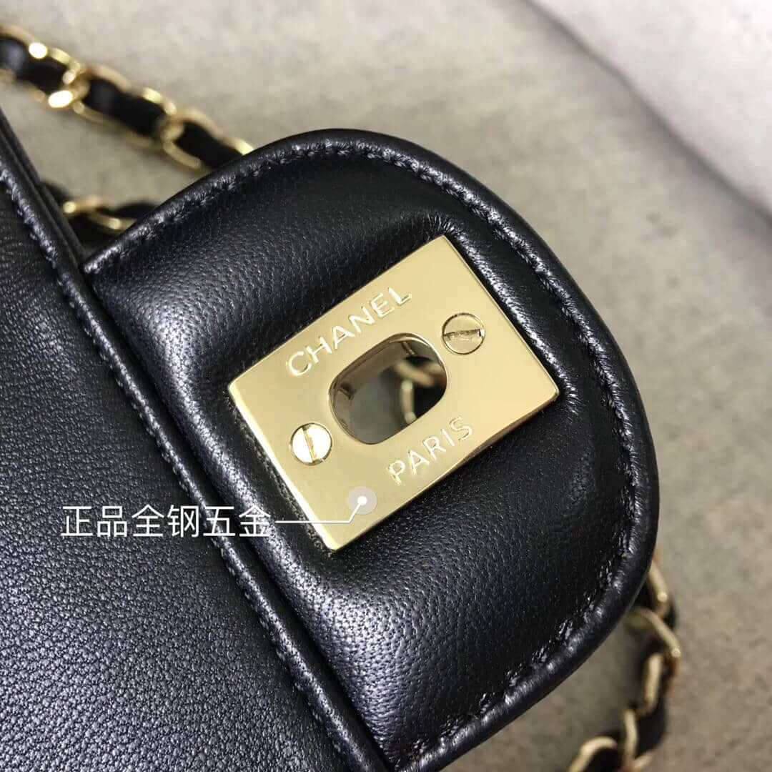 Chanel/香奈儿 经典款cf v纹原厂羊皮25CM中号链条单肩斜挎包