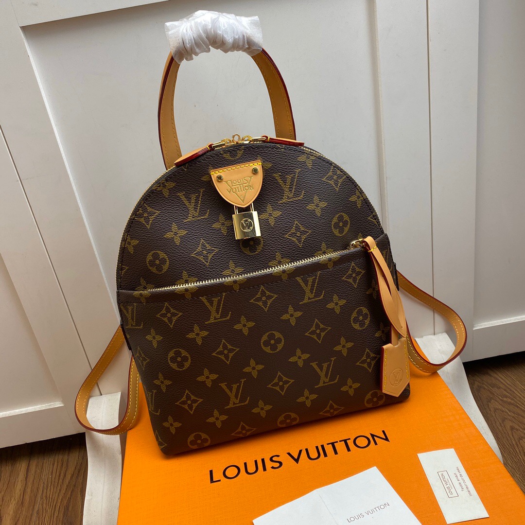 LV M44944 Monogram 帆布MOON双肩包 拉链手提包女背包