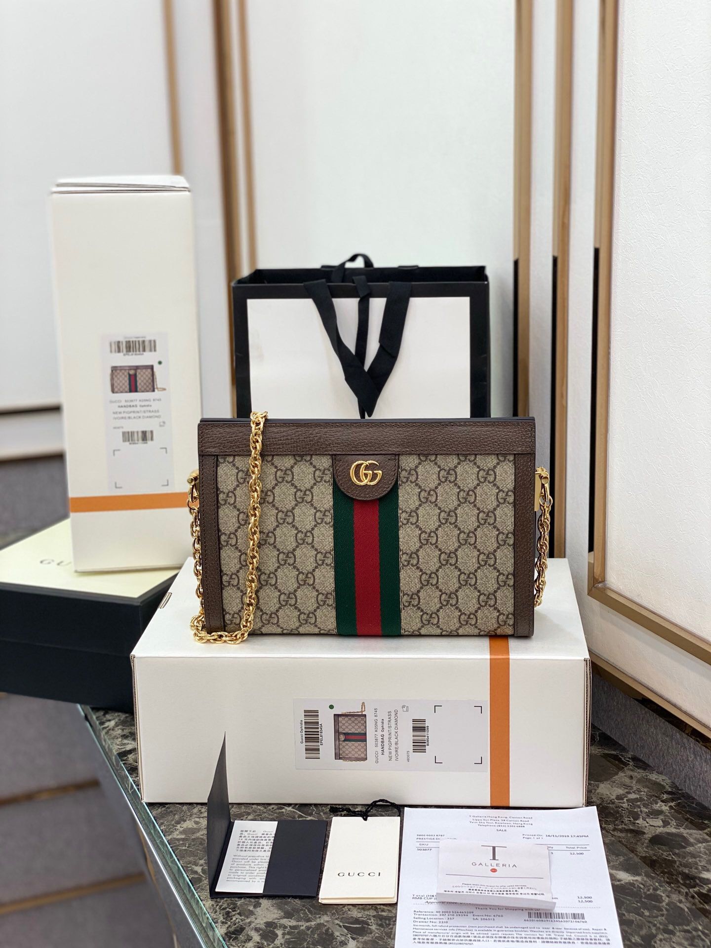 Gucci/古驰 Ophidia链条单肩包 503877 K05NG 8745