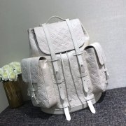 LV M53286 白色Taurillon皮革Christopher双肩包