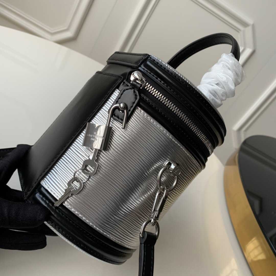 LV 19年秋冬 CANNES 银色圆筒包 M55316