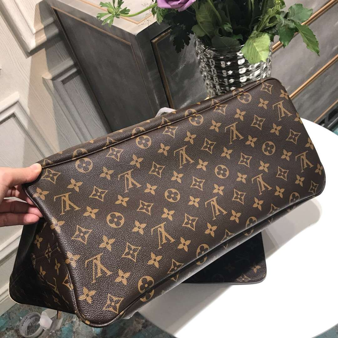 LV NEVERFULL 大号手袋购物袋 M40990 杏色内里