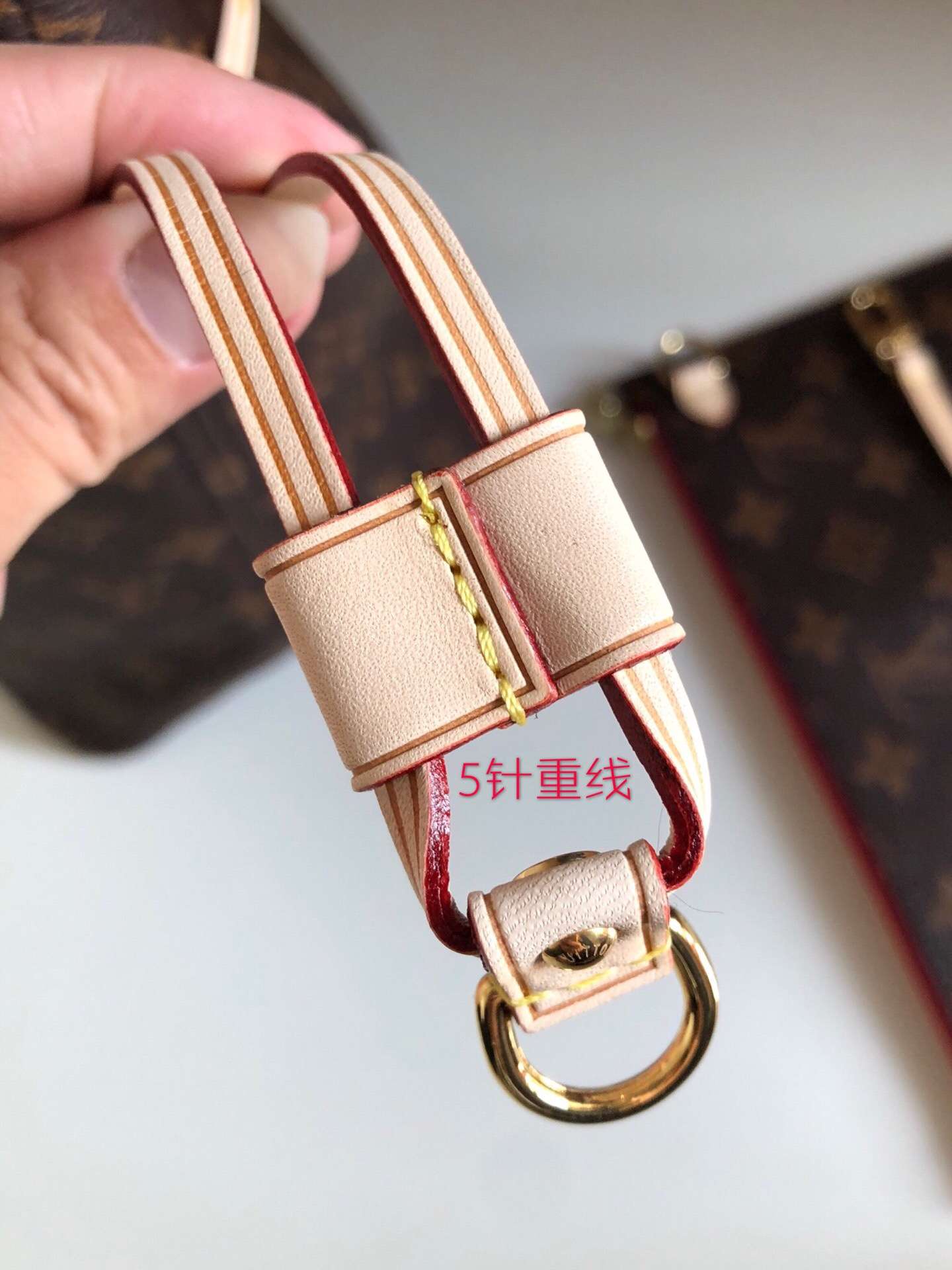 LV NEVERFULL 中号手袋购物袋 M41178 玫红内里
