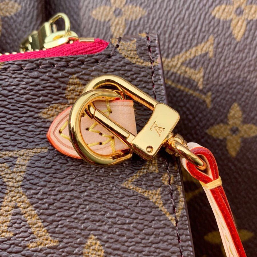 LV NEVERFULL 大号手袋购物袋 M41180 牡丹粉内里