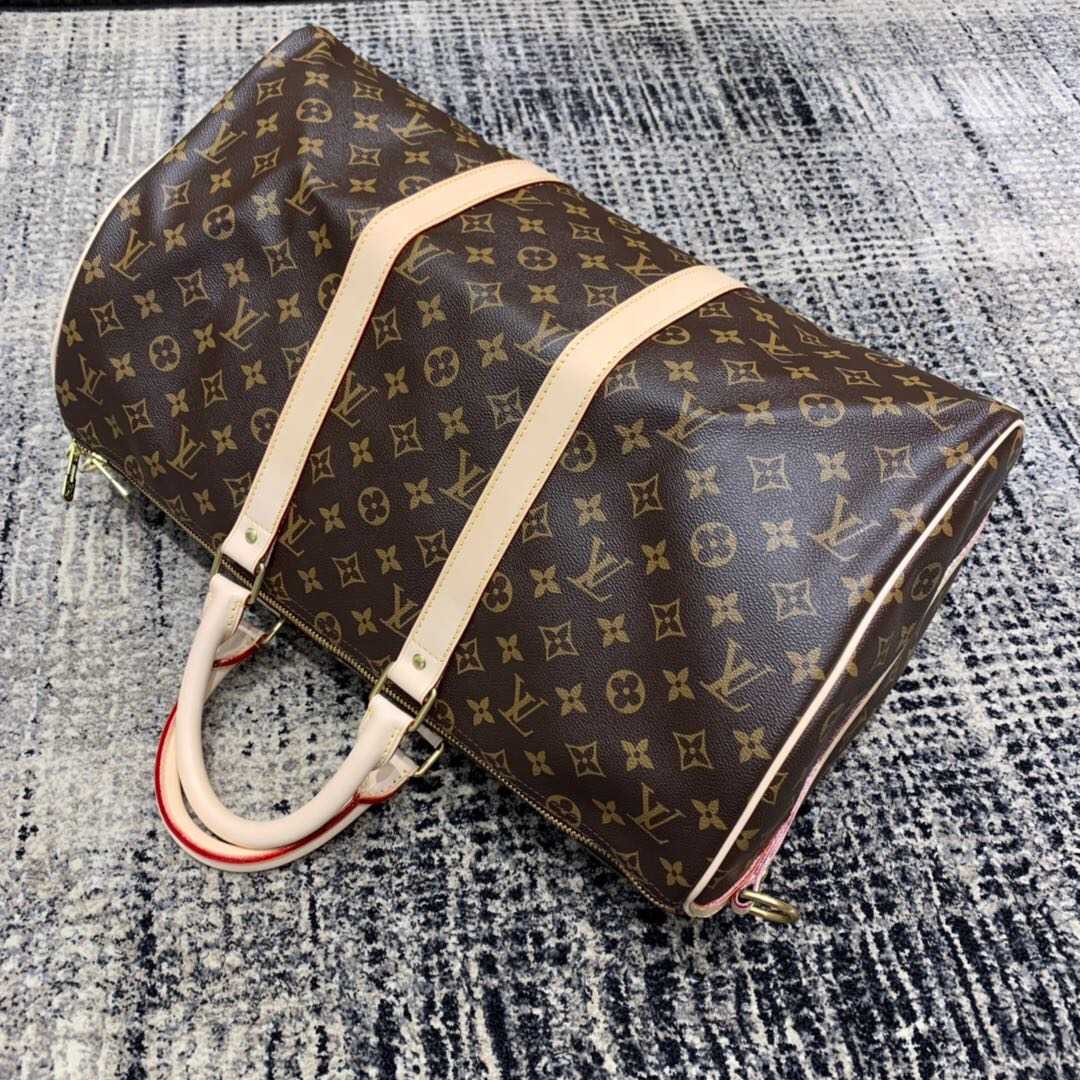 LV M41418 老花KEEPALL 45 旅行袋(配肩带)