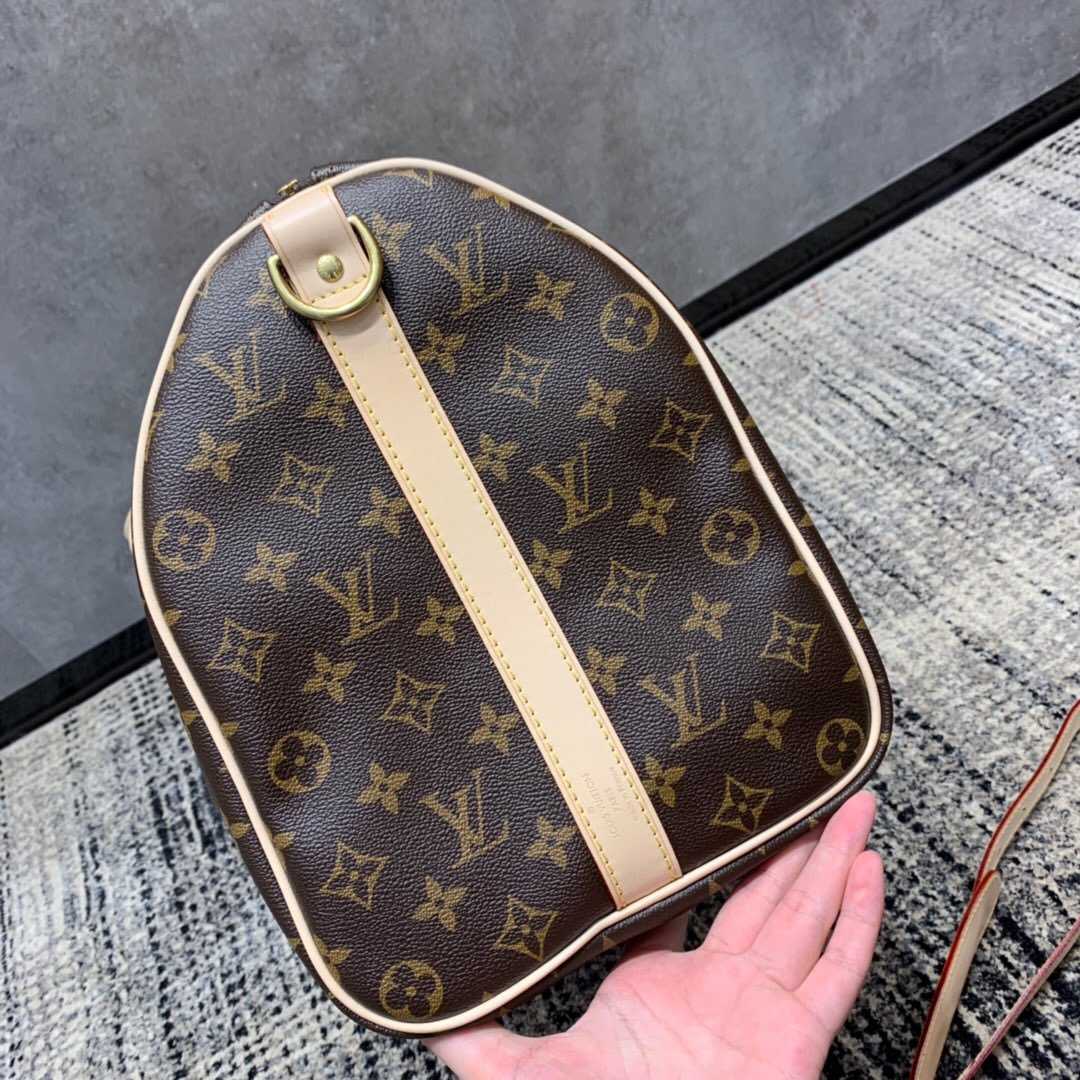 LV M41418 老花KEEPALL 45 旅行袋(配肩带)
