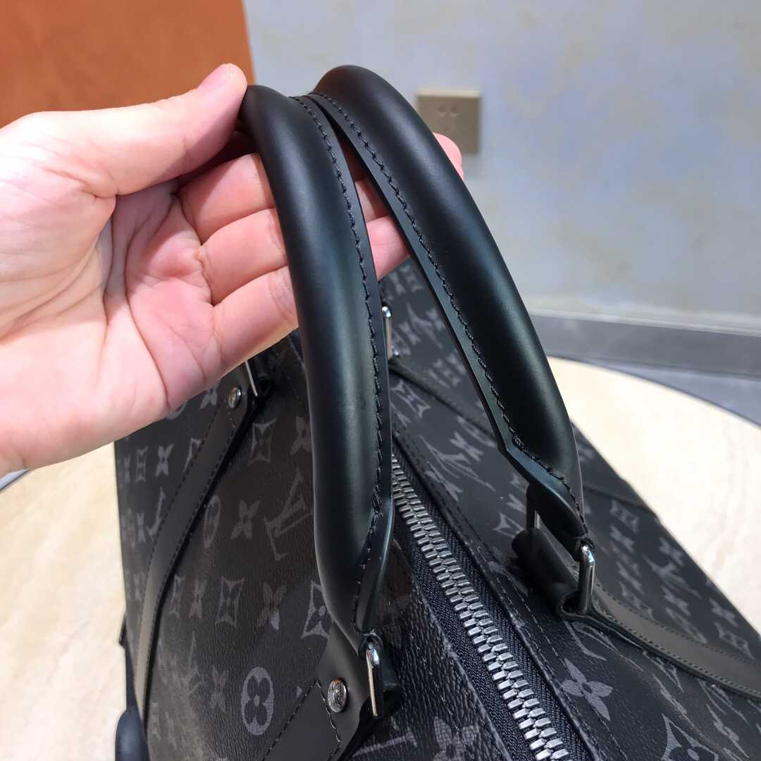 LV M40605 黑灰色KEEPALL 55 旅行袋(配肩带)