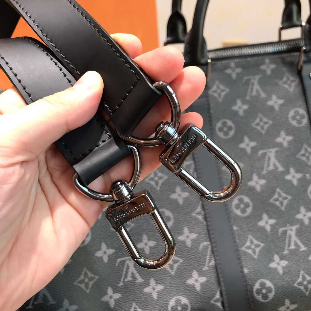 LV M40605 黑灰色KEEPALL 55 旅行袋(配肩带)