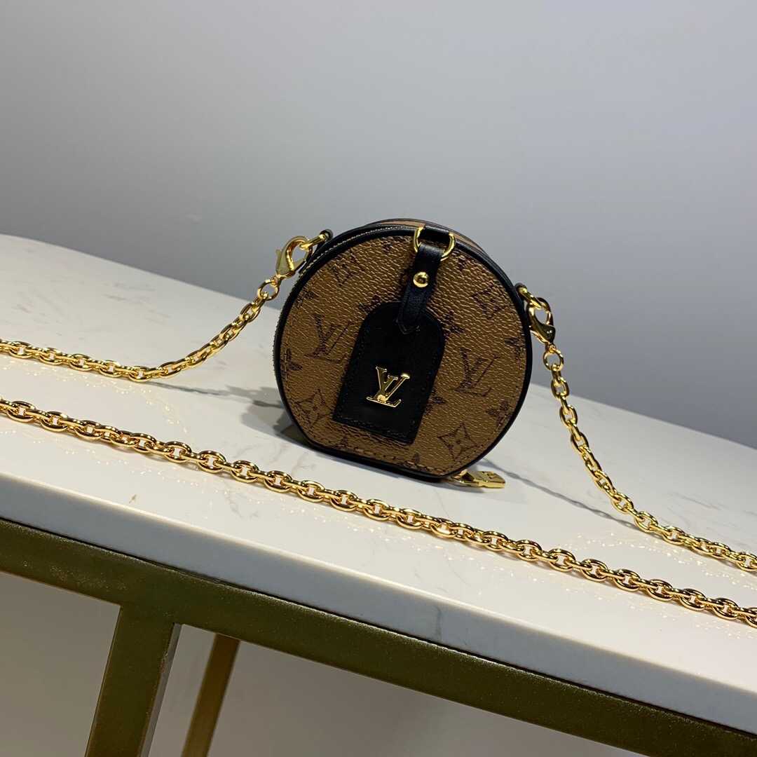 LV M68577 BOITE CHAPEAU 黄花圆饼链条包