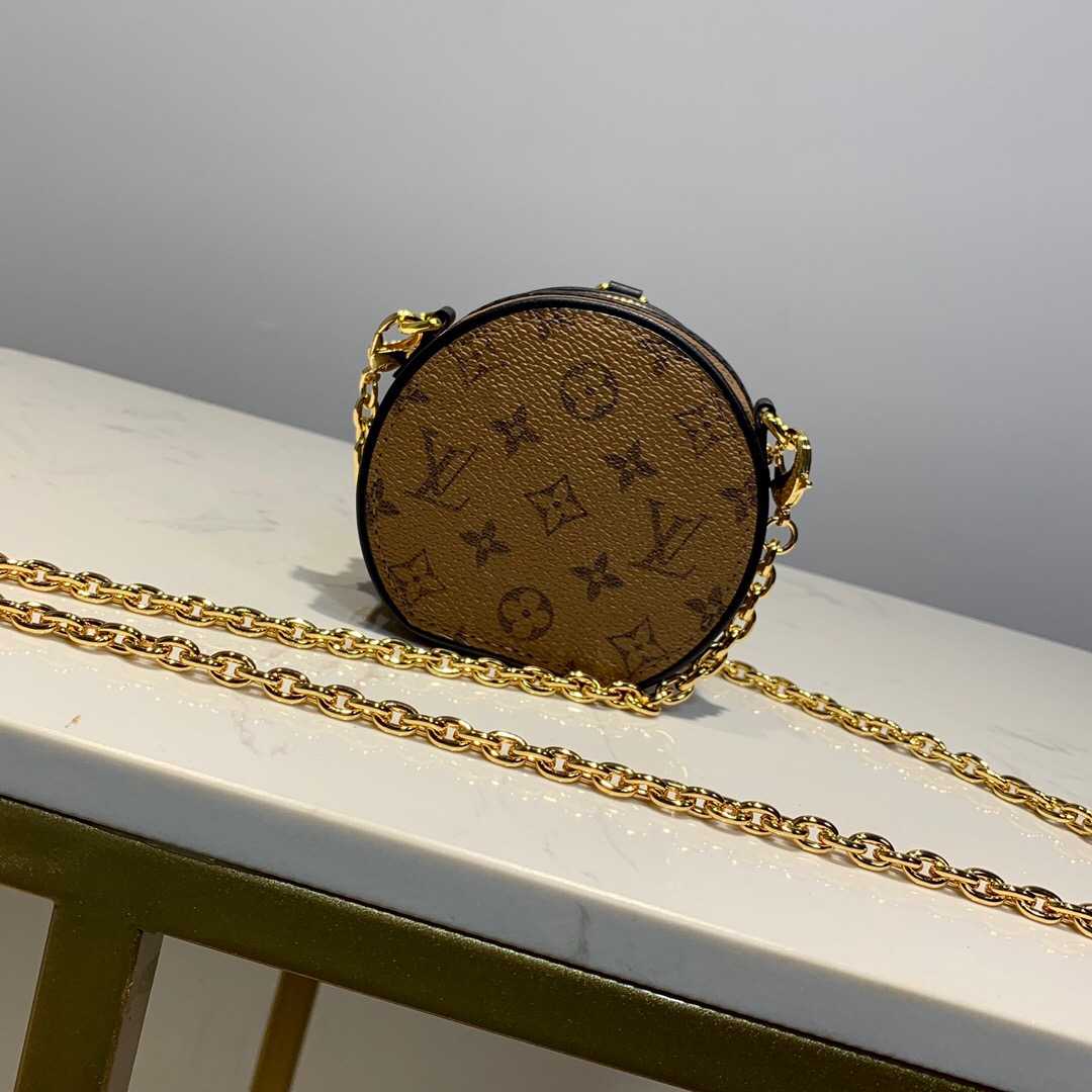 LV M68577 BOITE CHAPEAU 黄花圆饼链条包