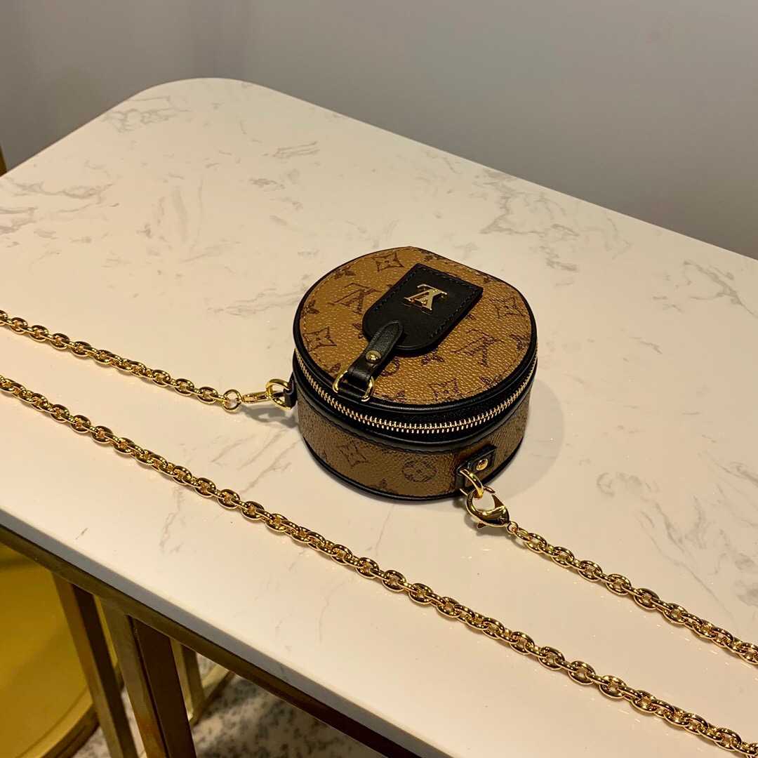 LV M68577 BOITE CHAPEAU 黄花圆饼链条包