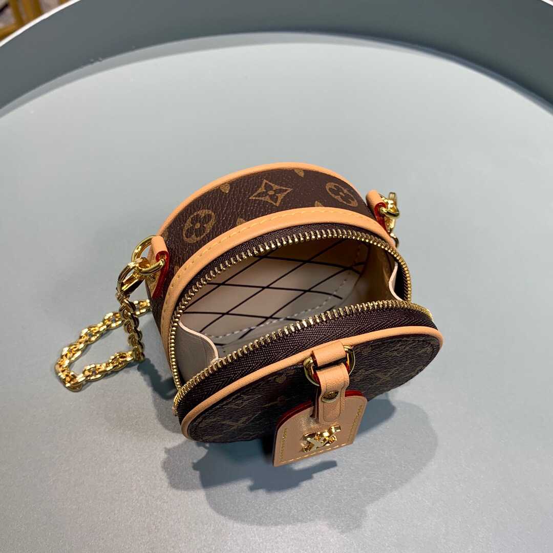 LV M68570 BOITE CHAPEAU 老花圆饼链条包