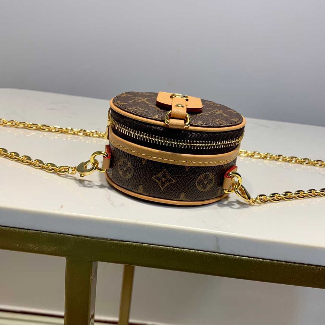 LV M68570 BOITE CHAPEAU 老花圆饼链条包