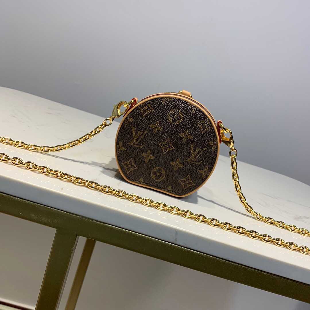 LV M68570 BOITE CHAPEAU 老花圆饼链条包