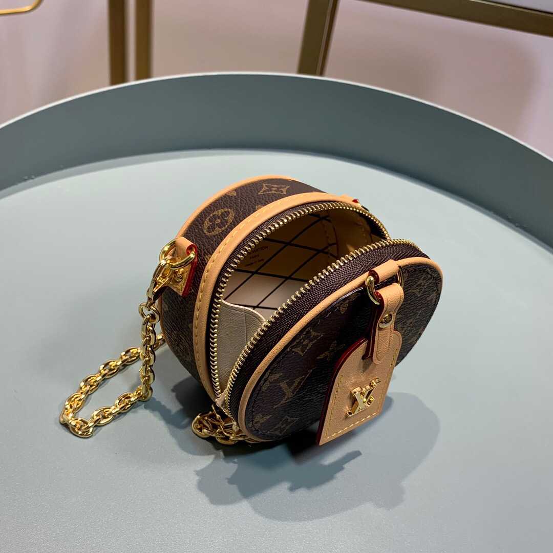 LV M68570 BOITE CHAPEAU 老花圆饼链条包