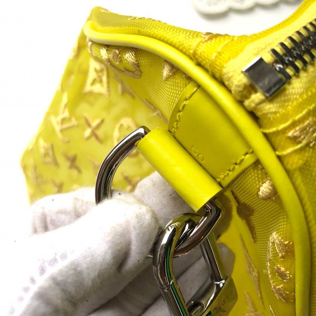 LV 柠檬黄 透明网纱蕾丝Keepall 50 旅行袋 M55380