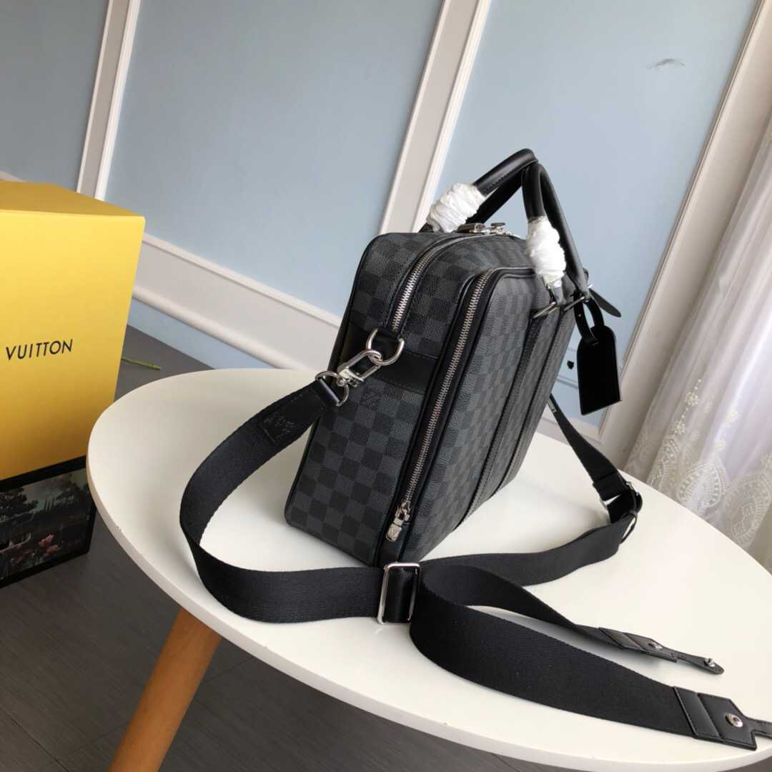 LV N40007 Icare Damier Graphite 黑格公文包