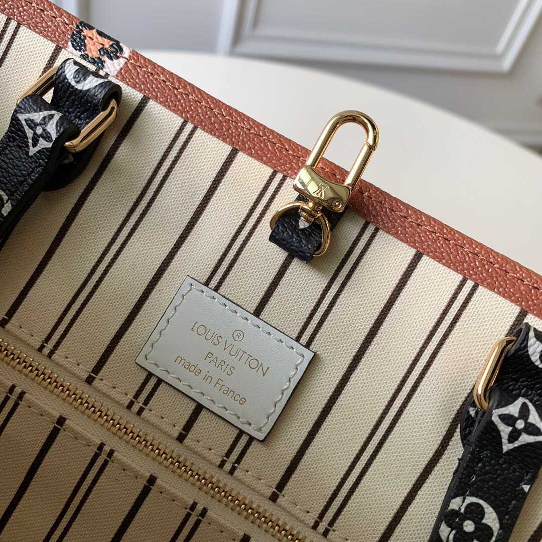 LV 19新款丛林系列ONTHEGO购物袋单肩手提包 M44675