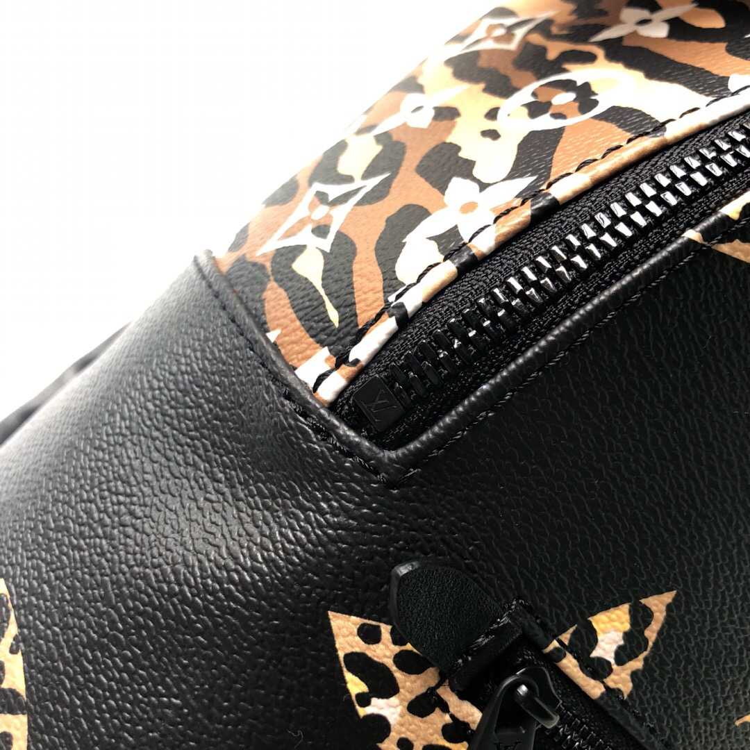 LV M44718 新款非洲丛林豹纹Palm Springs小号双肩包