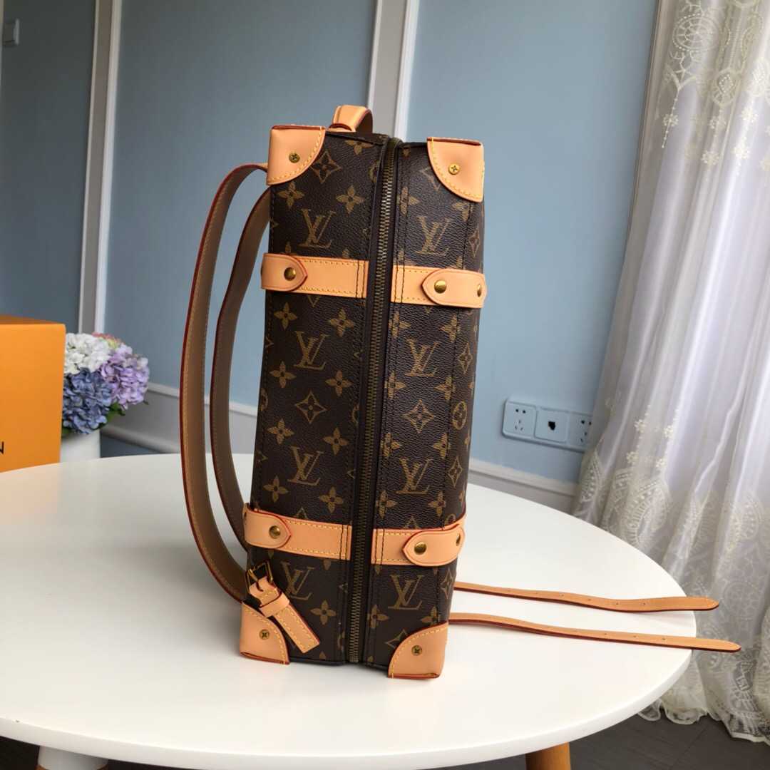 LV 2019新款老花Soft Trunk小号双肩包 M44752