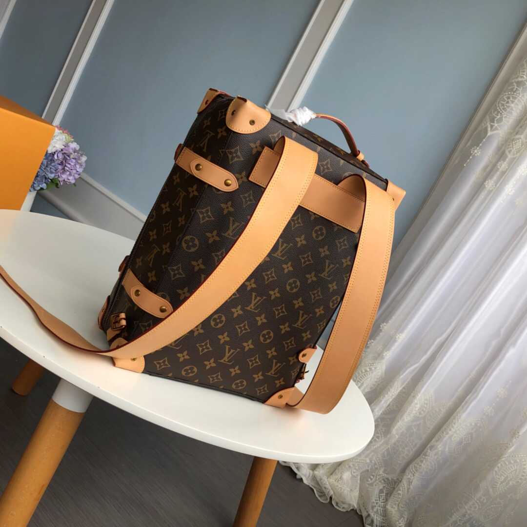 LV 2019新款老花Soft Trunk小号双肩包 M44752