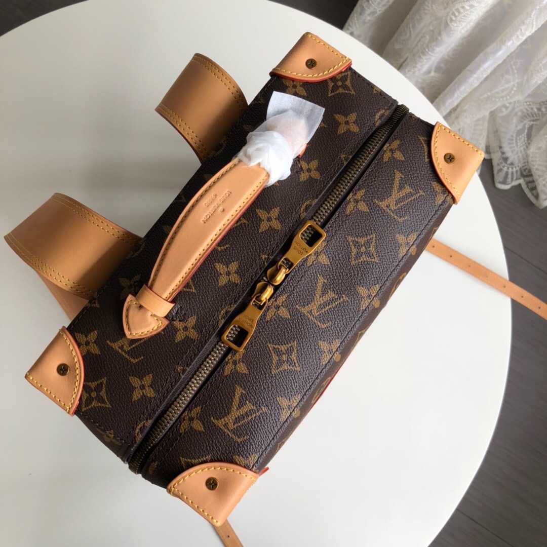 LV 2019新款老花Soft Trunk小号双肩包 M44752