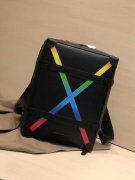 LV M30337 Soft Trunk 彩虹X图案小号双肩包