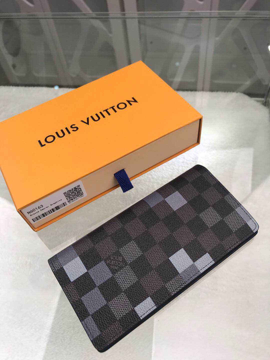 LV 2019新款棋盘格BRAZZA钱夹 N60163
