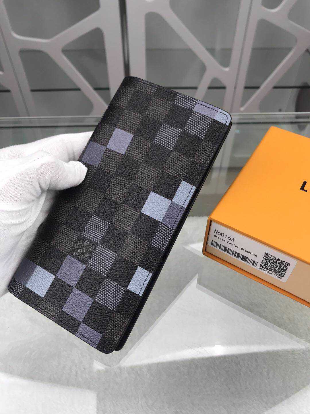 LV 2019新款棋盘格BRAZZA钱夹 N60163