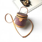 LV M55457 2019新款CANNES 手袋 印花圆筒包