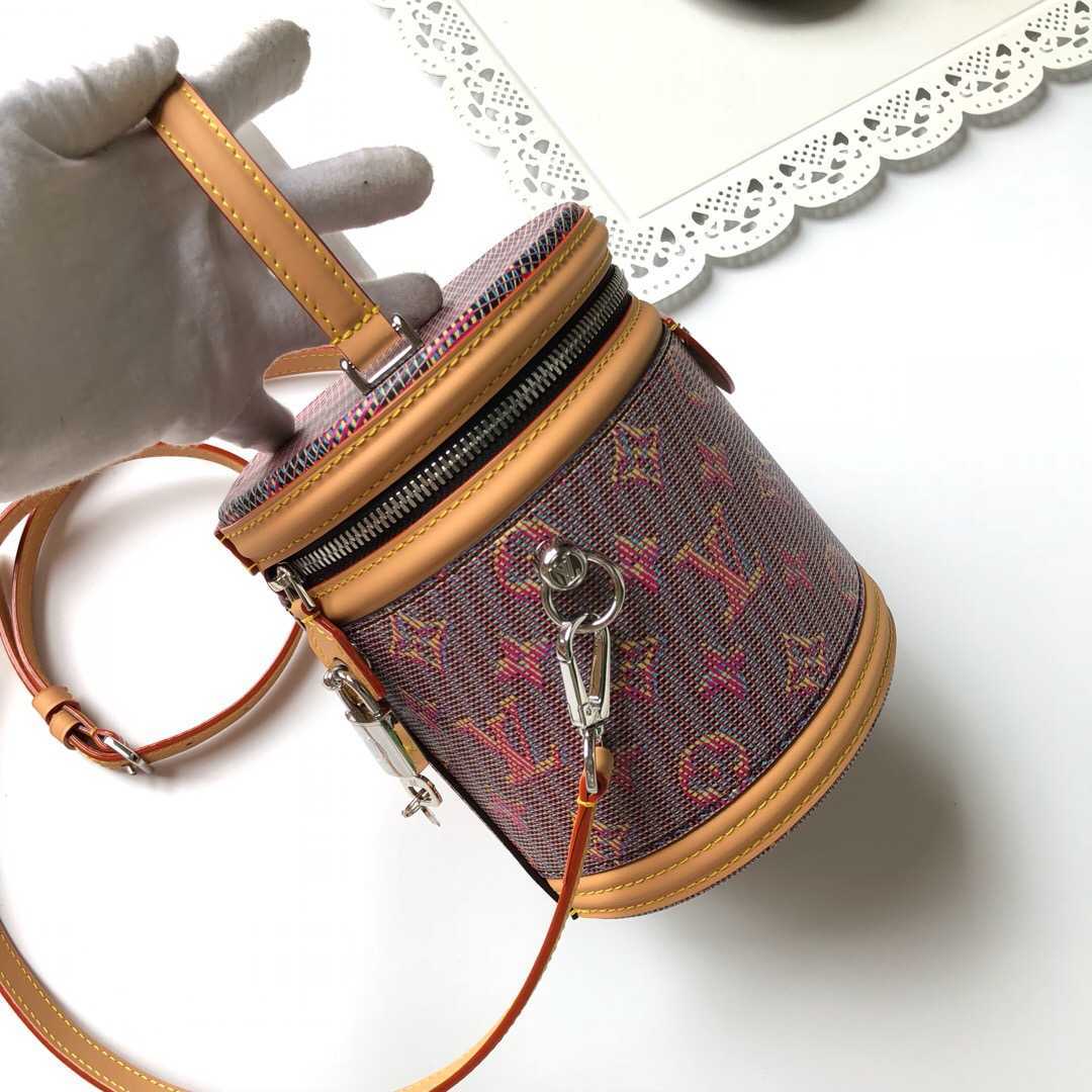 LV 2019新款CANNES 手袋 印花圆筒包 M55457