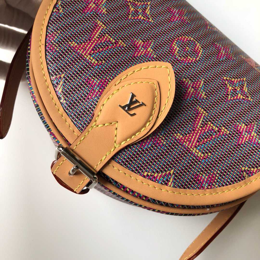 LV 2019新款Tambourin 手袋 印花马鞍包 M55460