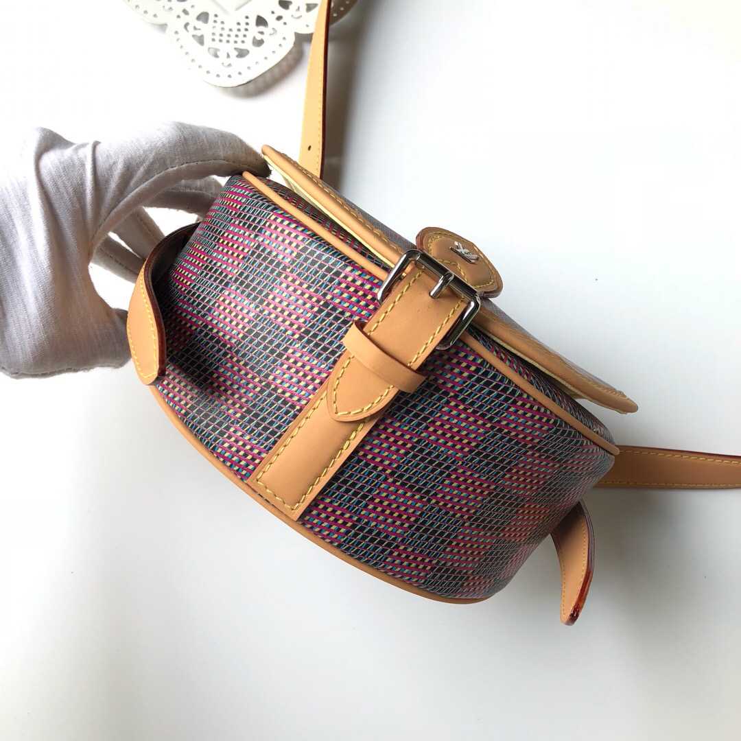 LV 2019新款Tambourin 手袋 印花马鞍包 M55460