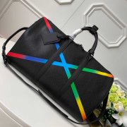 LV M30345 2019新款KEEPALL 50 彩虹色X图案旅行袋