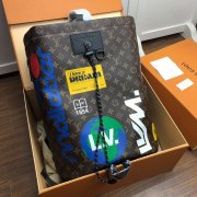 LV M44615 2019新款1854系列 老花Chalk双肩包