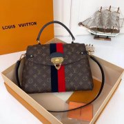 LV M43778 Georges中号手袋 双色条纹单肩斜挎手提包