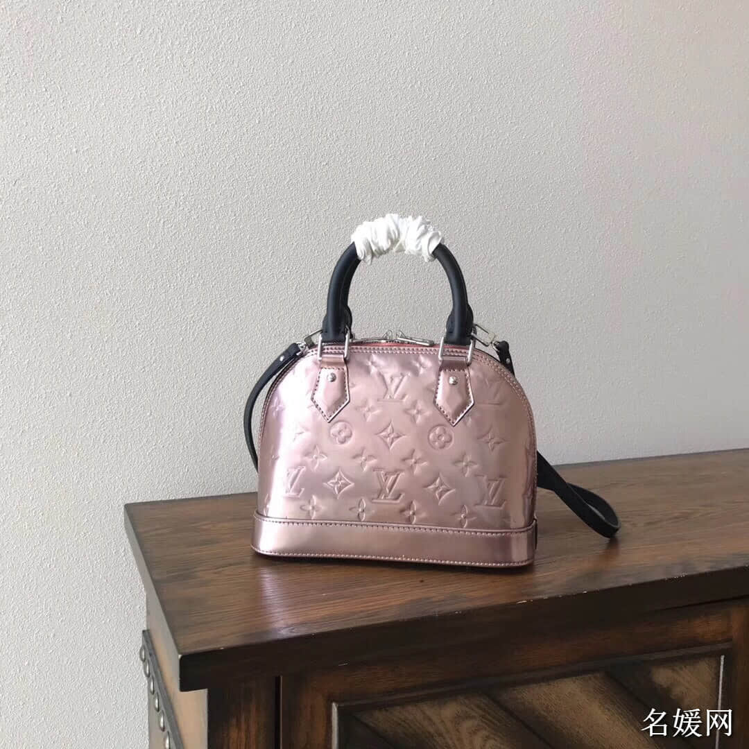 LV/路易威登 18新款 压花亮面漆皮 Alma BB手袋 M90485