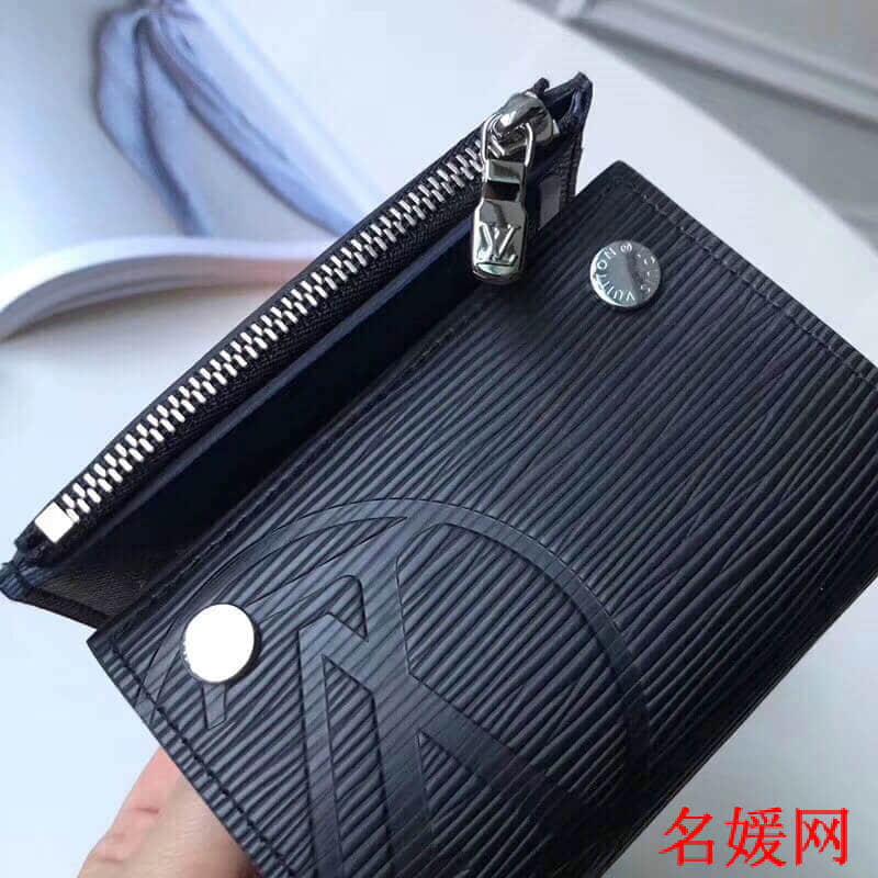 LV/路易威登 圆形标志 Rivets Chain 钱夹/钥匙扣钱包 M63518