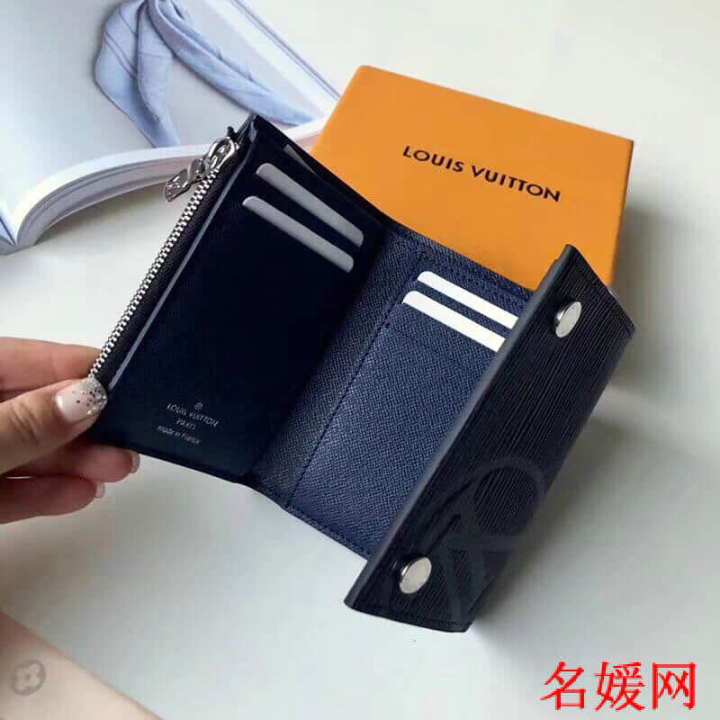 LV/路易威登 圆形标志 Rivets Chain 钱夹/钥匙扣钱包 M63518
