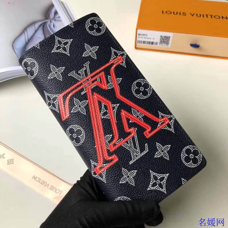 LV/路易威登 18新款 倒轉標誌Upside Down Brazza錢夾 M62893