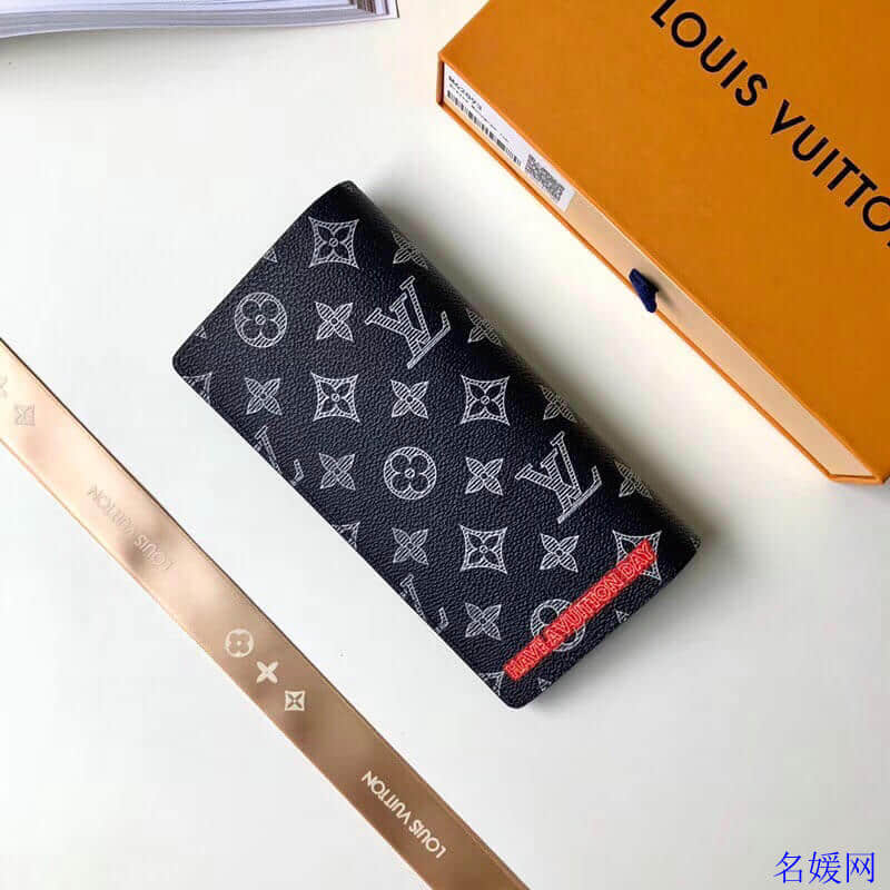 LV/路易威登 18新款 倒轉標誌Upside Down Brazza錢夾 M62893