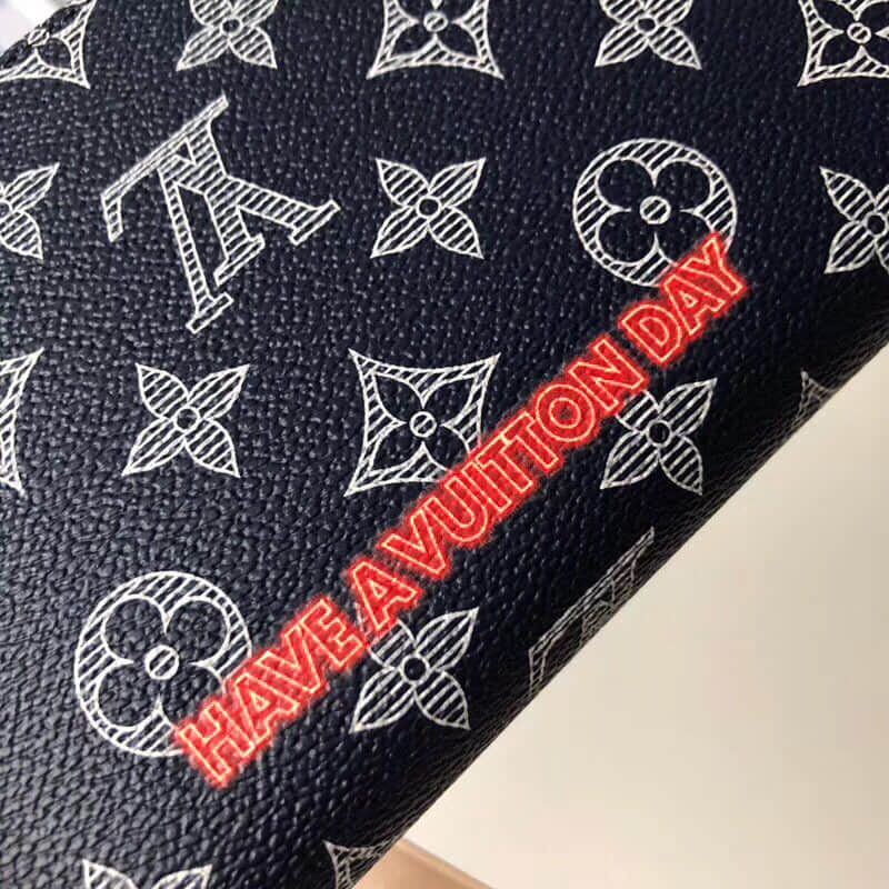 LV/路易威登 18新款 倒轉標誌Upside Down拉鏈萬用錢包 M62931
