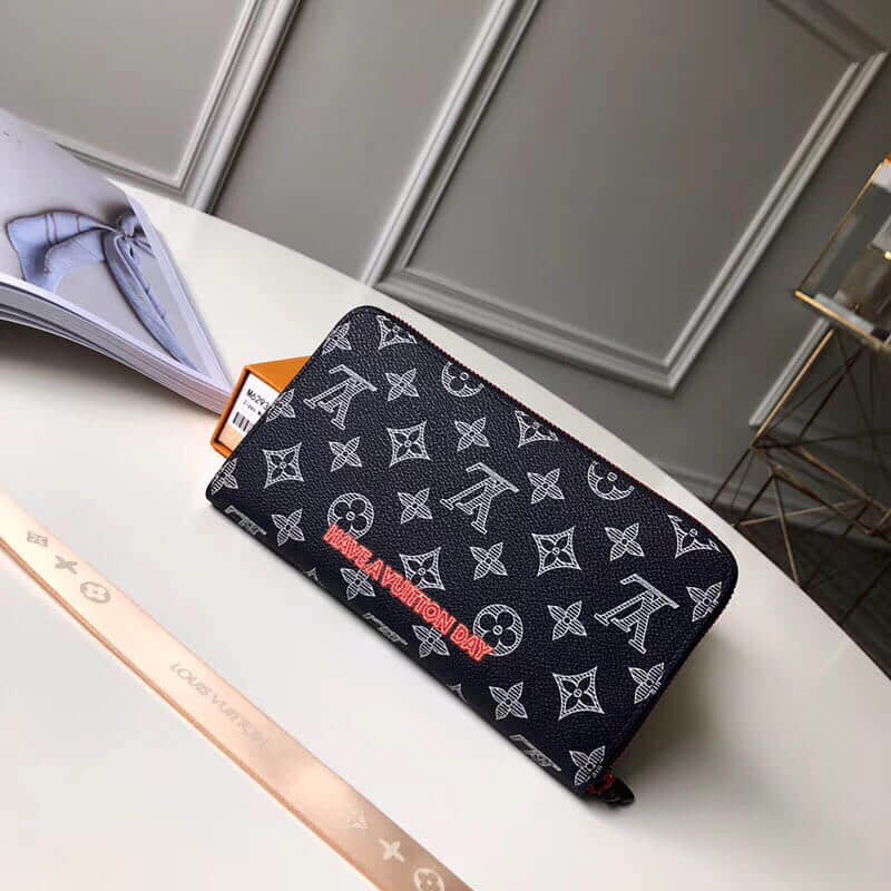 LV/路易威登 18新款 倒轉標誌Upside Down拉鏈萬用錢包 M62931