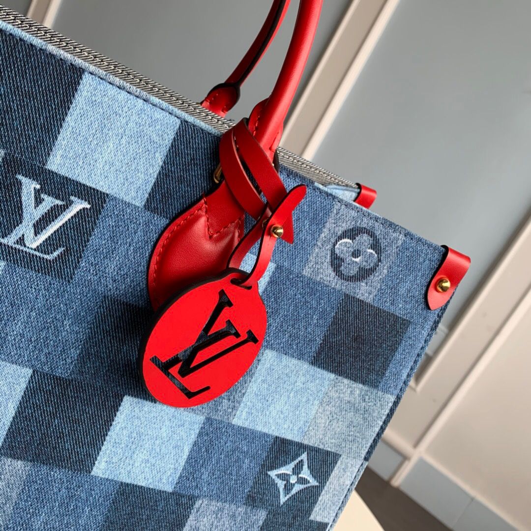 LV 托特 ONTHEGO手袋 牛仔帆布单肩手提包购物包 M44992