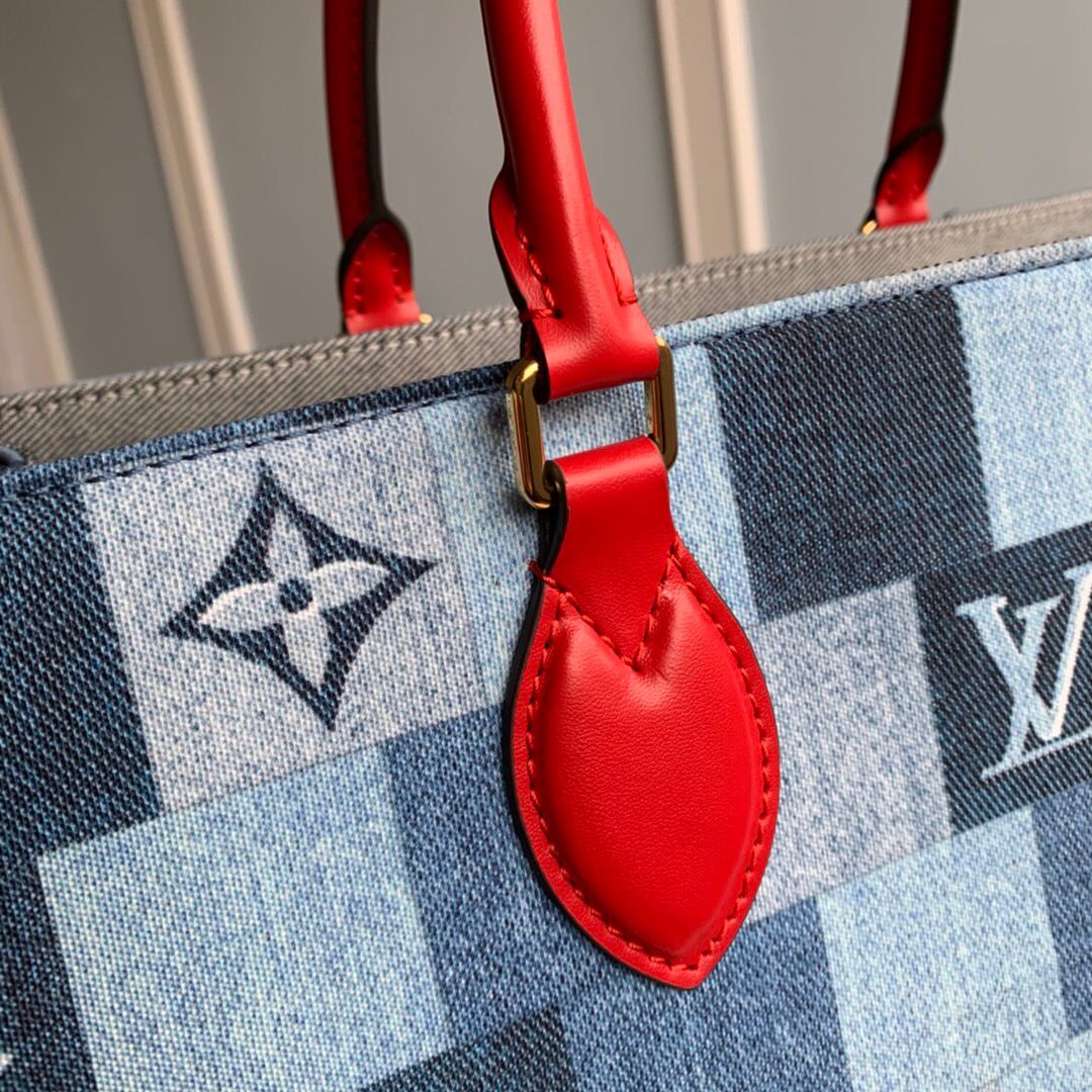 LV 托特 ONTHEGO手袋 牛仔帆布单肩手提包购物包 M44992